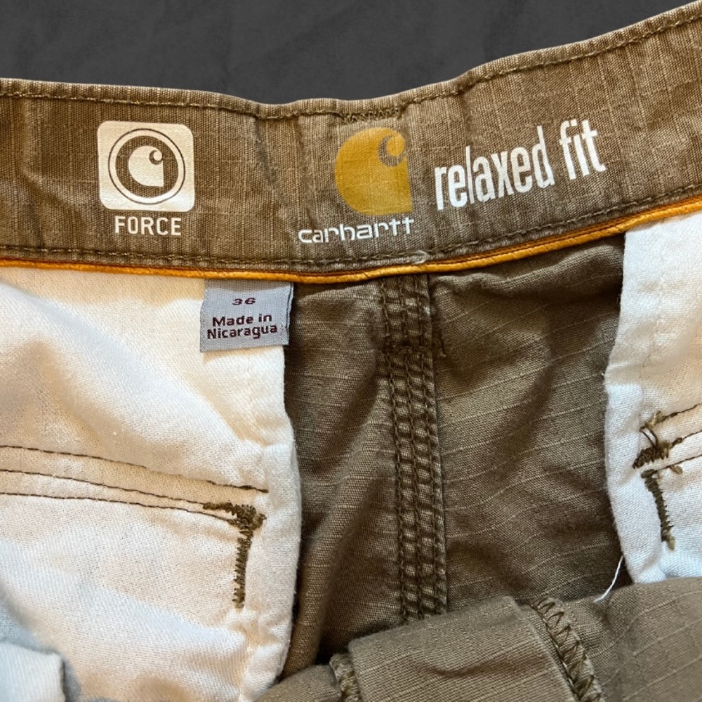 Carhartt Men's Khaki Cargo Shorts - Picture 3 of 6
